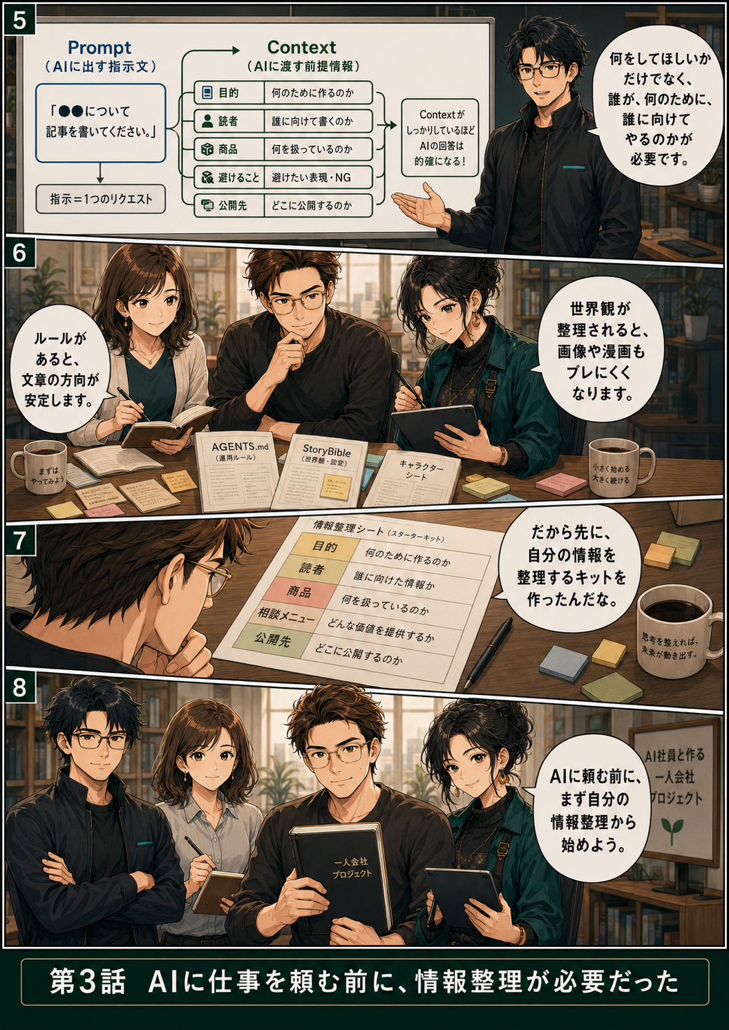 AI社員と作る一人会社プロジェクト 第3話漫画 2ページ目