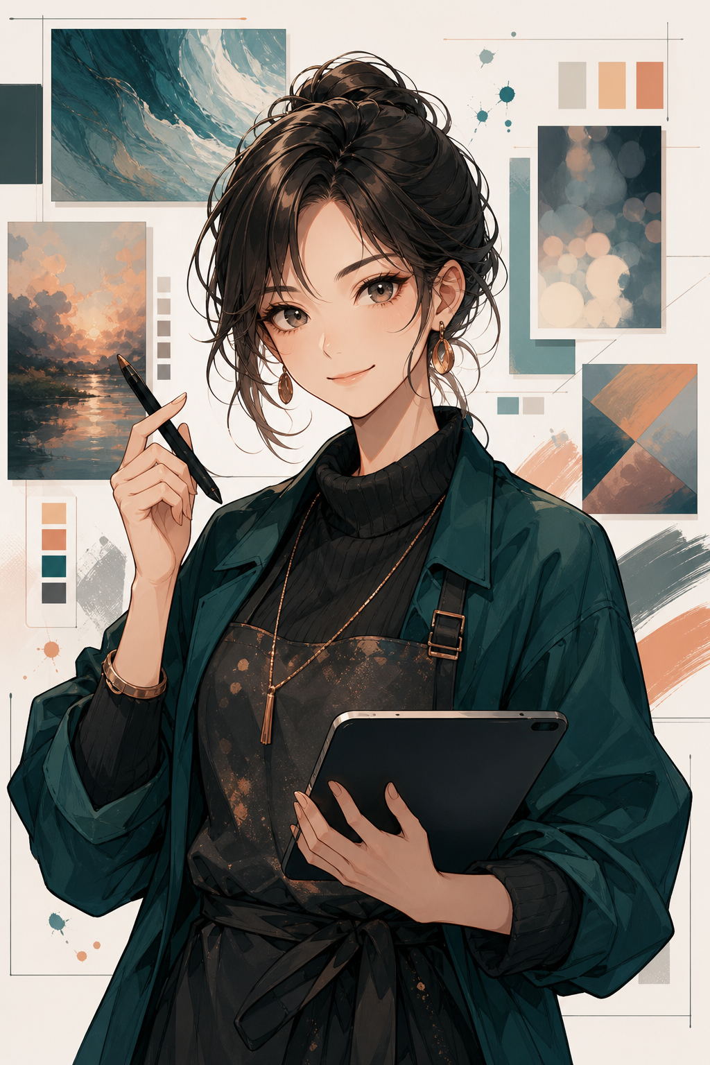 ChatGPT Images 2.0をイメージした女性AI社員のキャラクター